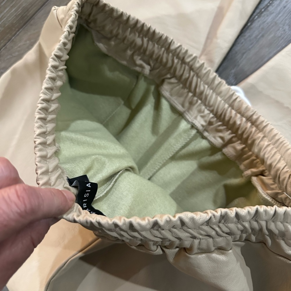 Parisian Vegan Leather Joggers - Picture 9 of 13